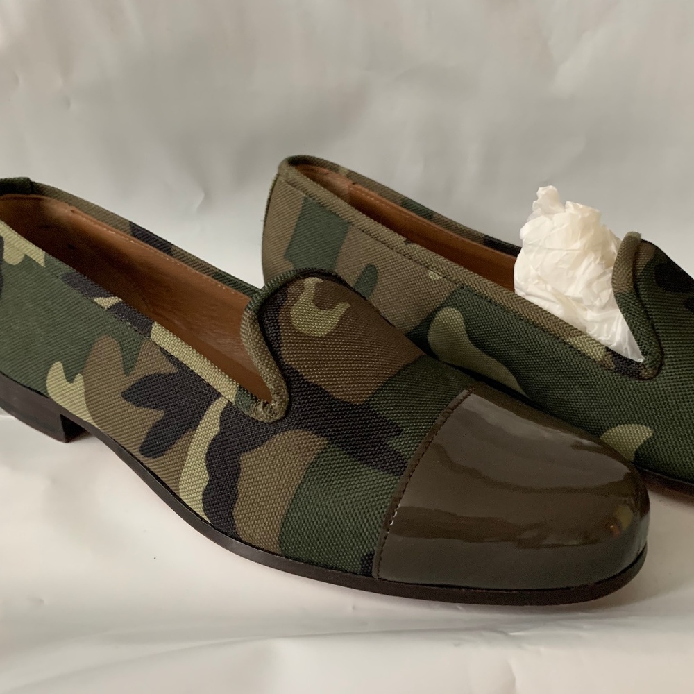 camouflage loafers